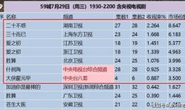 电视剧收视率排名,揭秘电视剧排行榜背后的热门之谜